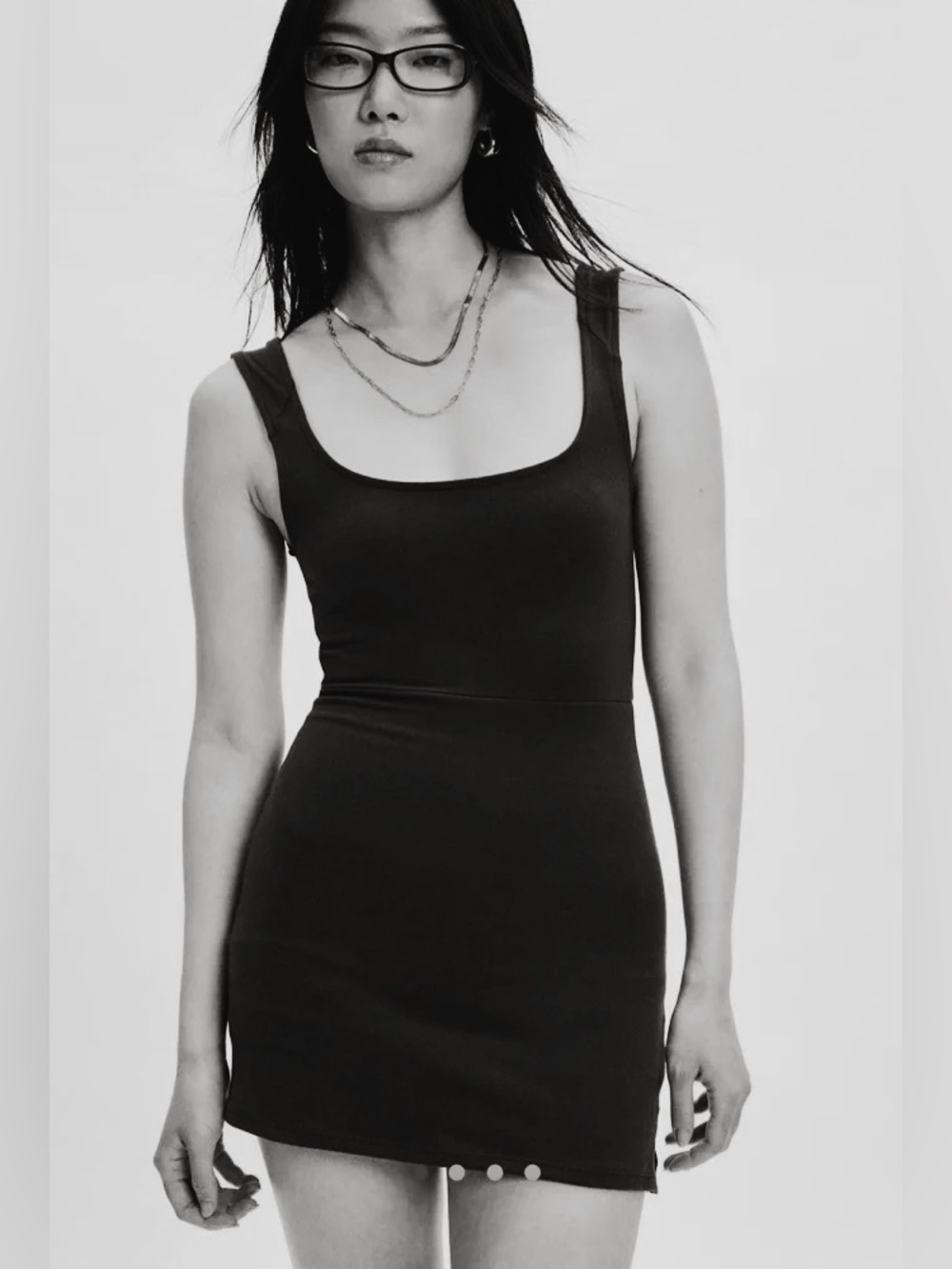 Urban Outfitters Out From Under Bec Skort Mini Dress in Black